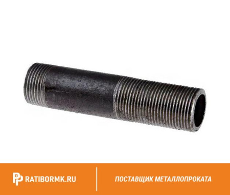 Сгон стальной оцинкованный Ду 15 1/2'' L=110мм ГОСТ 8969-75