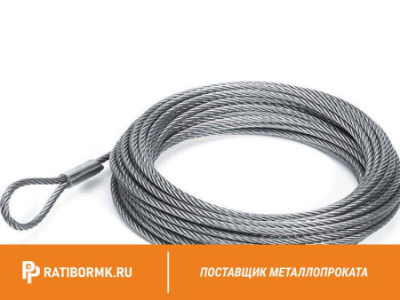 Канат стальной 5,6 мм ГОСТ 3063 ТК 1х19 (1+6+12)